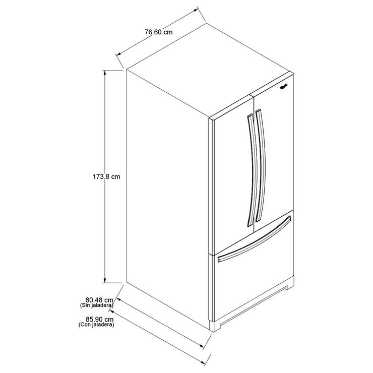 Whirlpool Refrigerador 20' French Door Whirlpool Refrigerador 20' French Door