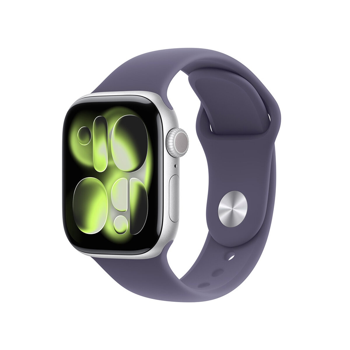 Apple Watch Series 11 (GPS + Celular) 42mm Aluminio Plata + Correa Deportiva Morado Niebla + Talla S/M Apple Watch Series 11 (GPS + Celular) 42mm Aluminio Plata + Correa Deportiva Morado Niebla + Talla S/M