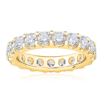 Anillo Eternidad de Diamantes 3.00ctw, Oro Amarillo de 18K