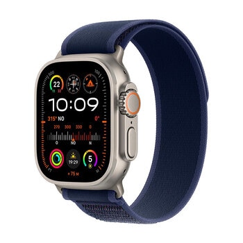 Apple Watch Ultra 2 (GPS + Cellular) Caja de titanio natural 49mm con Correa Trail Azul