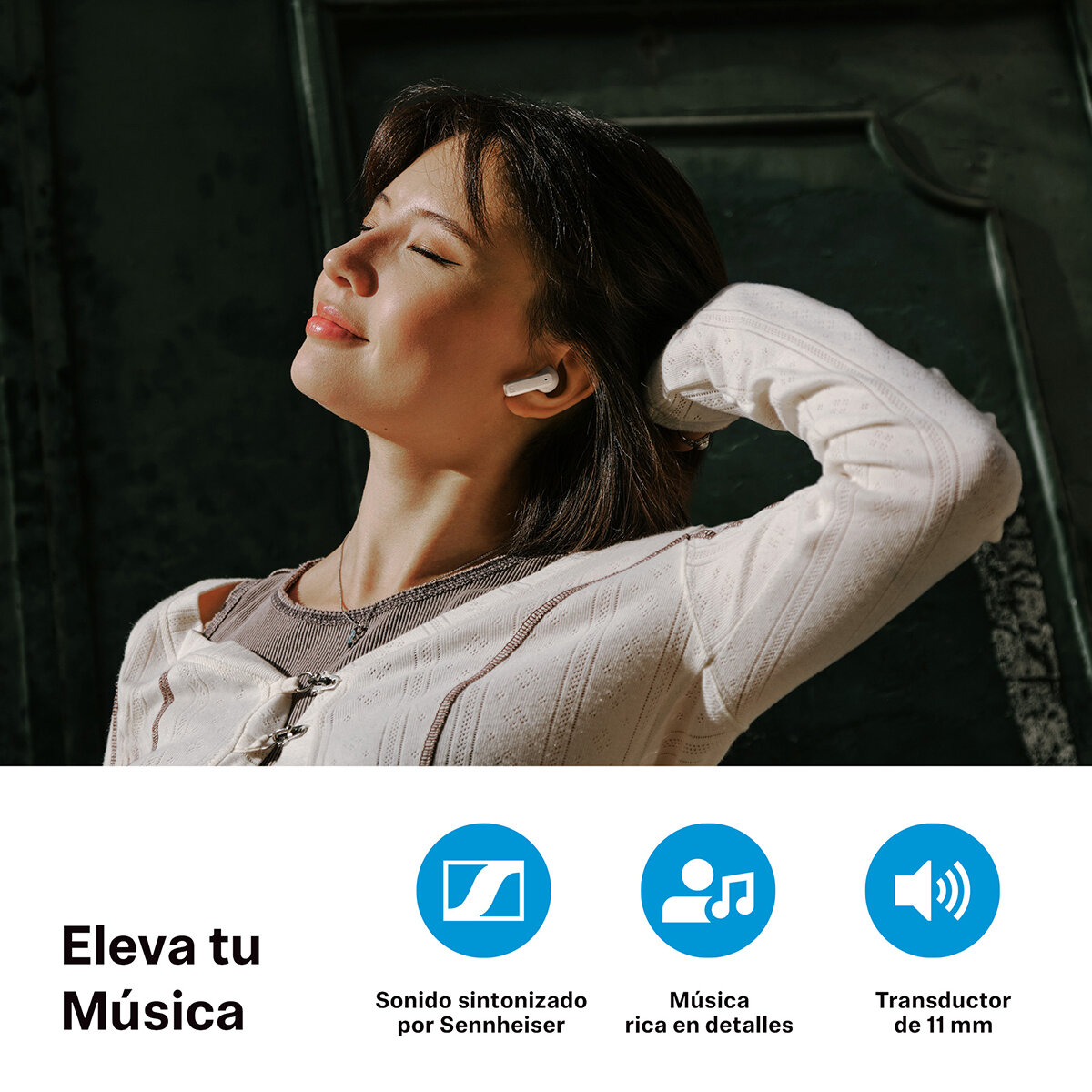 Sennheiser Accentum Open Audífonos Bluetooth Crema Sennheiser Accentum Open Audífonos Bluetooth Crema