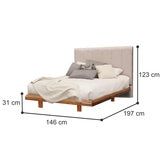 Skanor Muebles, Roma, Cama Matrimonial Skanor Muebles, Roma, Cama Matrimonial