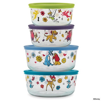 Pyrex Refractarios de Vidrio Decorados 8 piezas