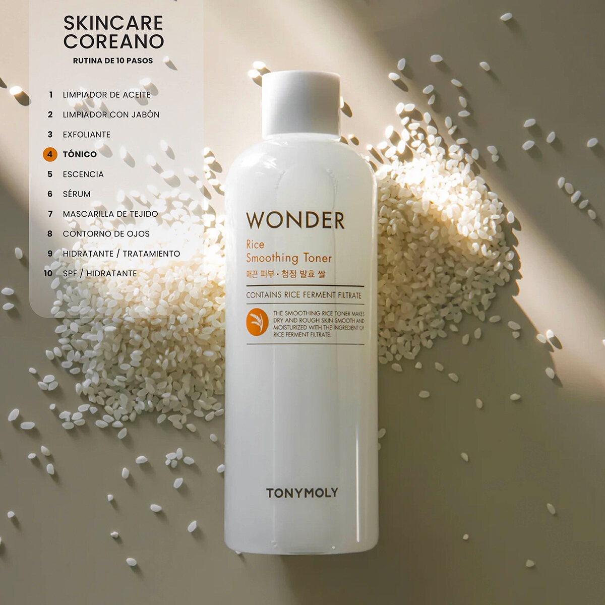 Tony Moly Wonder Rice Toner Facial 2 pzas de 500 ml Tony Moly Wonder Rice Toner Facial 2 pzas de 500 ml