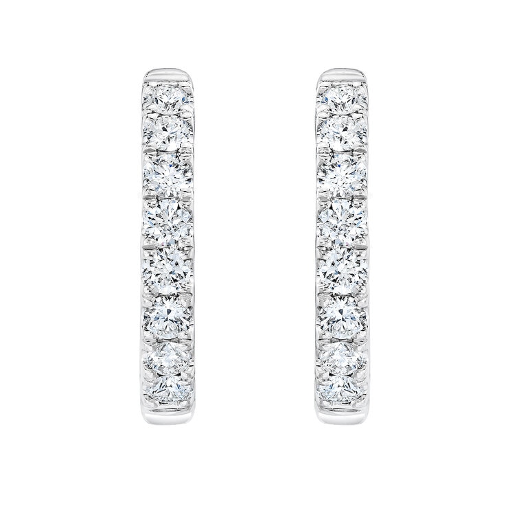 Aretes, Arracadas de Diamantes 0.35ctw, Oro Blanco 14K Aretes, Arracadas de Diamantes 0.35ctw, Oro Blanco 14K