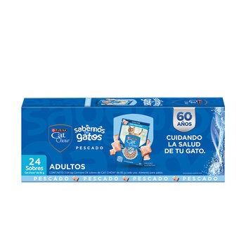 Cat Chow Alimento Húmedo para Gatos Sabor Pescado 24 pzas 85 g Cat Chow Alimento Húmedo para Gatos Sabor Pescado 24 pzas 85 g