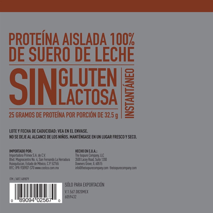 Isopure Proteína en Polvo Sabor Chocolate 2 kg Isopure Proteína en Polvo Sabor Chocolate 2 kg