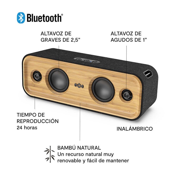 House of Marley Bocina Bluetooth Get Together 2 House of Marley Bocina Bluetooth Get Together 2