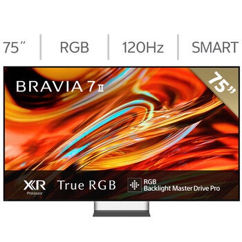 Sony Pantalla 75" BRAVIA 7 RGB 4K Google TV K-75XR70M2 UCM Sony Pantalla 75" BRAVIA 7 RGB 4K Google TV K-75XR70M2 UCM