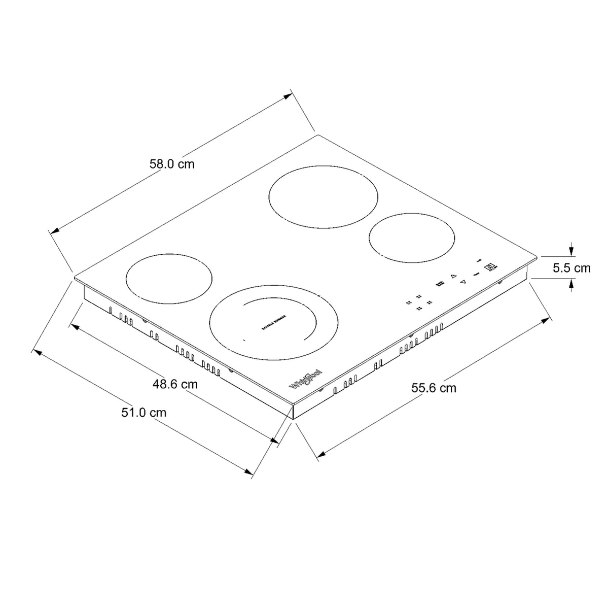 Whirlpool Parrilla eléctrica 24" Whirlpool Parrilla eléctrica 24"