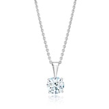 1.00ct, Collar de Diamante Solitario, Oro Blanco de 18kt