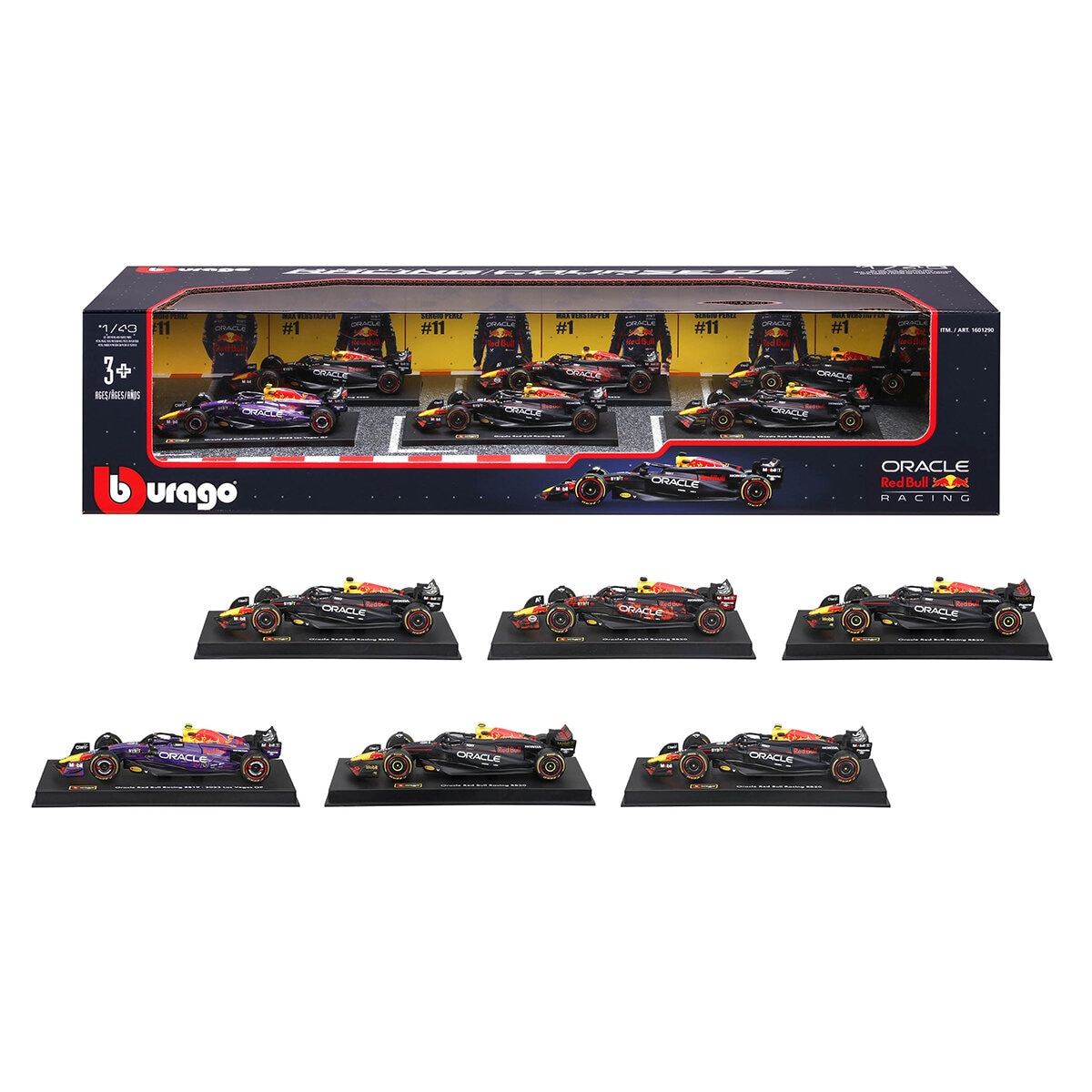 Colección Autos de Carreras F1 Escala 1:43 Paquete de 6 Piezas, Varios Modelos Colección Autos de Carreras F1 Escala 1:43 Paquete de 6 Piezas, Varios Modelos