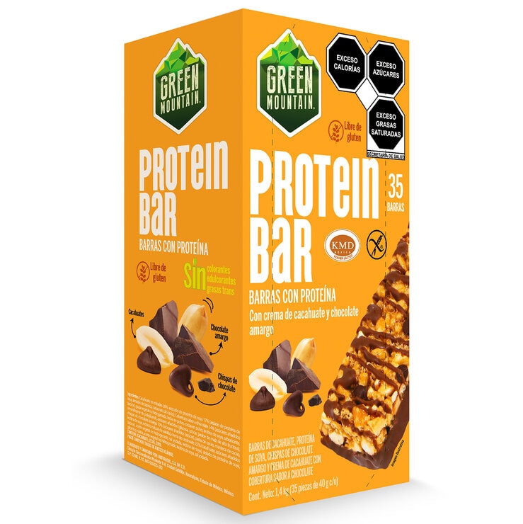 Green Mountain Barras con proteína 35 pzas de 40 g