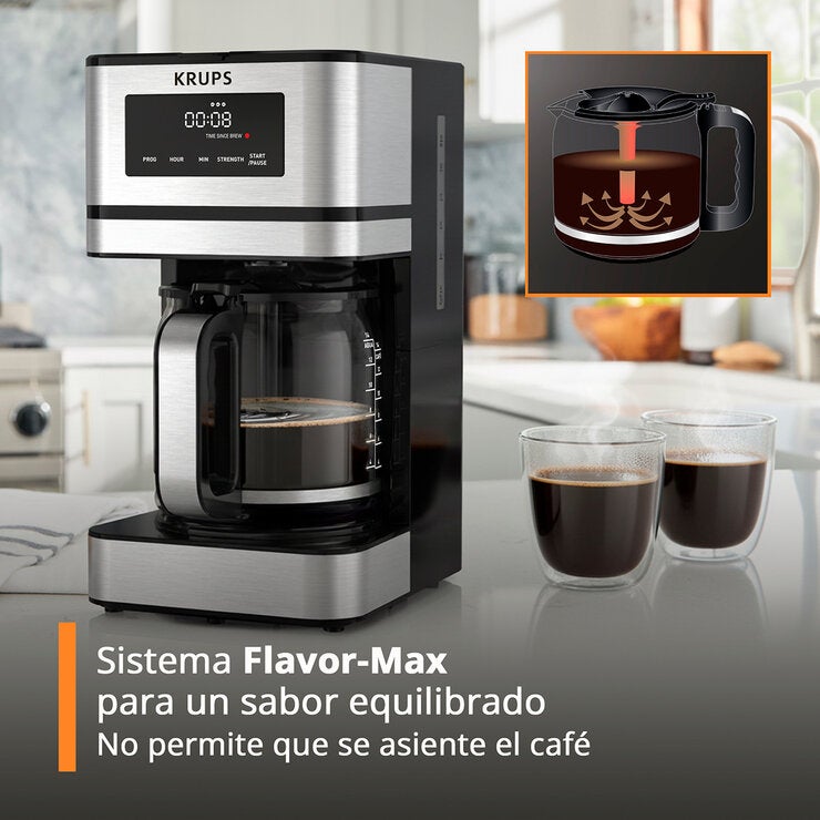 Krups Cafetera de Goteo 14 Tazas Krups Cafetera de Goteo 14 Tazas
