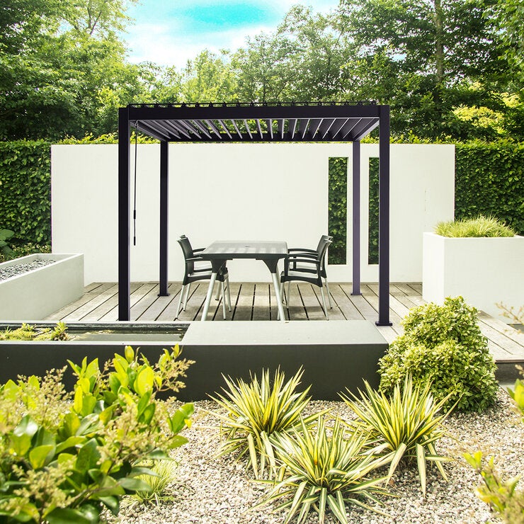 Zhengte, Pérgola de Aluminio de 3m x 3m Zhengte, Pérgola de Aluminio de 3m x 3m