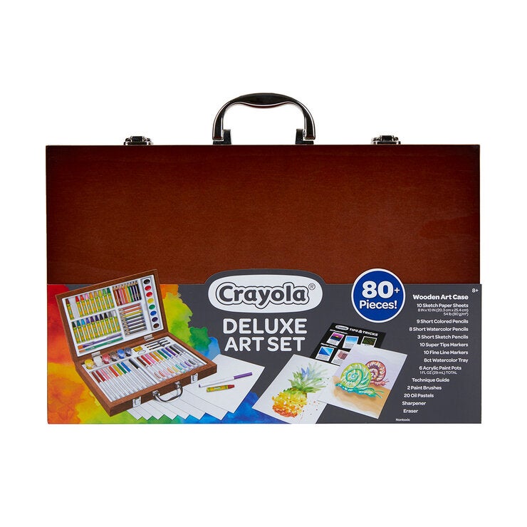 Crayola Set de Arte Deluxe con 80 Piezas Crayola Set de Arte Deluxe con 80 Piezas