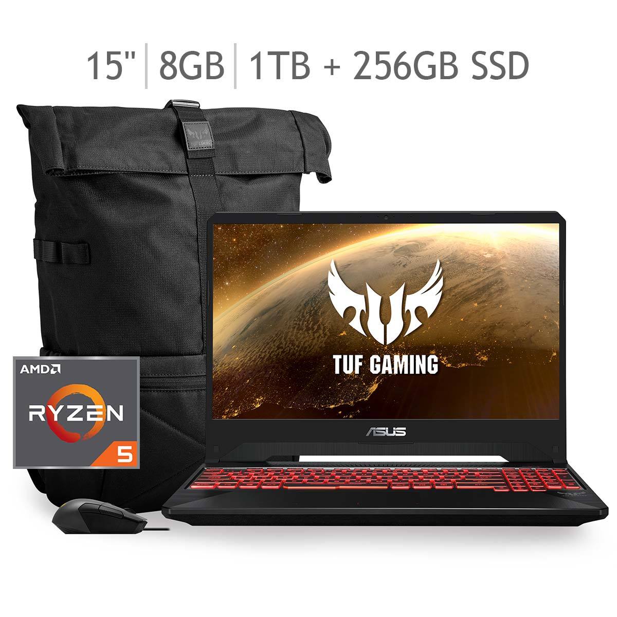 Asus Tuf Gaming Laptop 15'',8GB,1TB Bundle Con Mouse y Mochila Costco