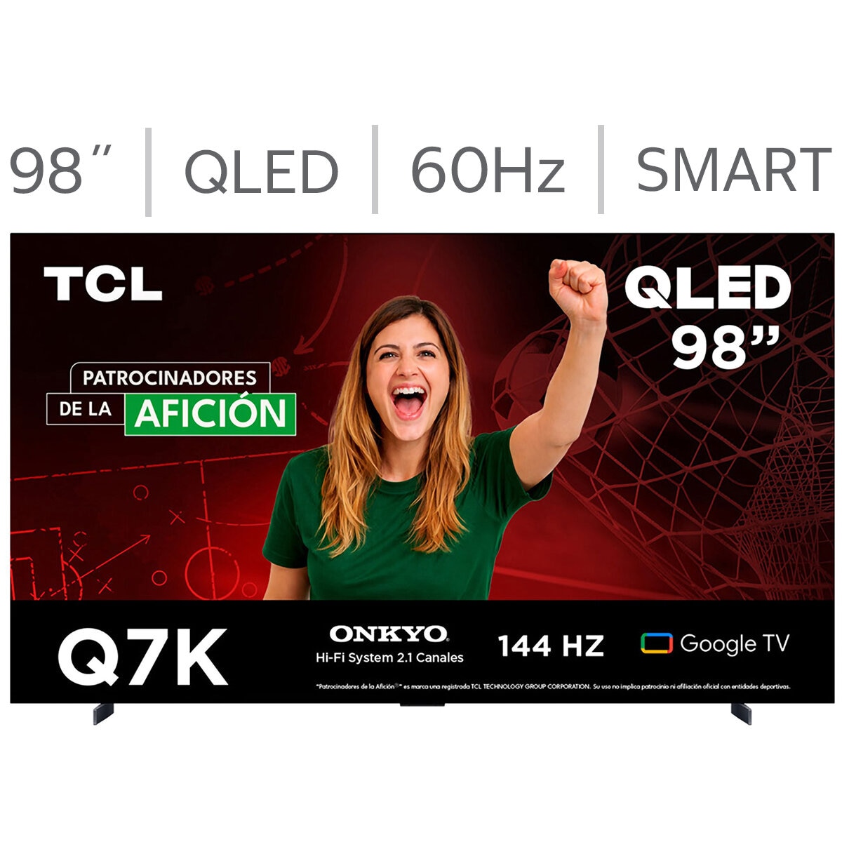 TCL Pantalla 98" QLED Google TV TCL Pantalla 98" QLED Google TV
