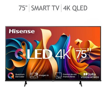 Hisense Pantalla 75" QLED 4K GOOGLE TV