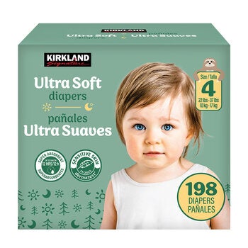 Kirkland Signature Pañales Etapa 4 Unisex 198 pzas Kirkland Signature Pañales Etapa 4 Unisex 198 pzas
