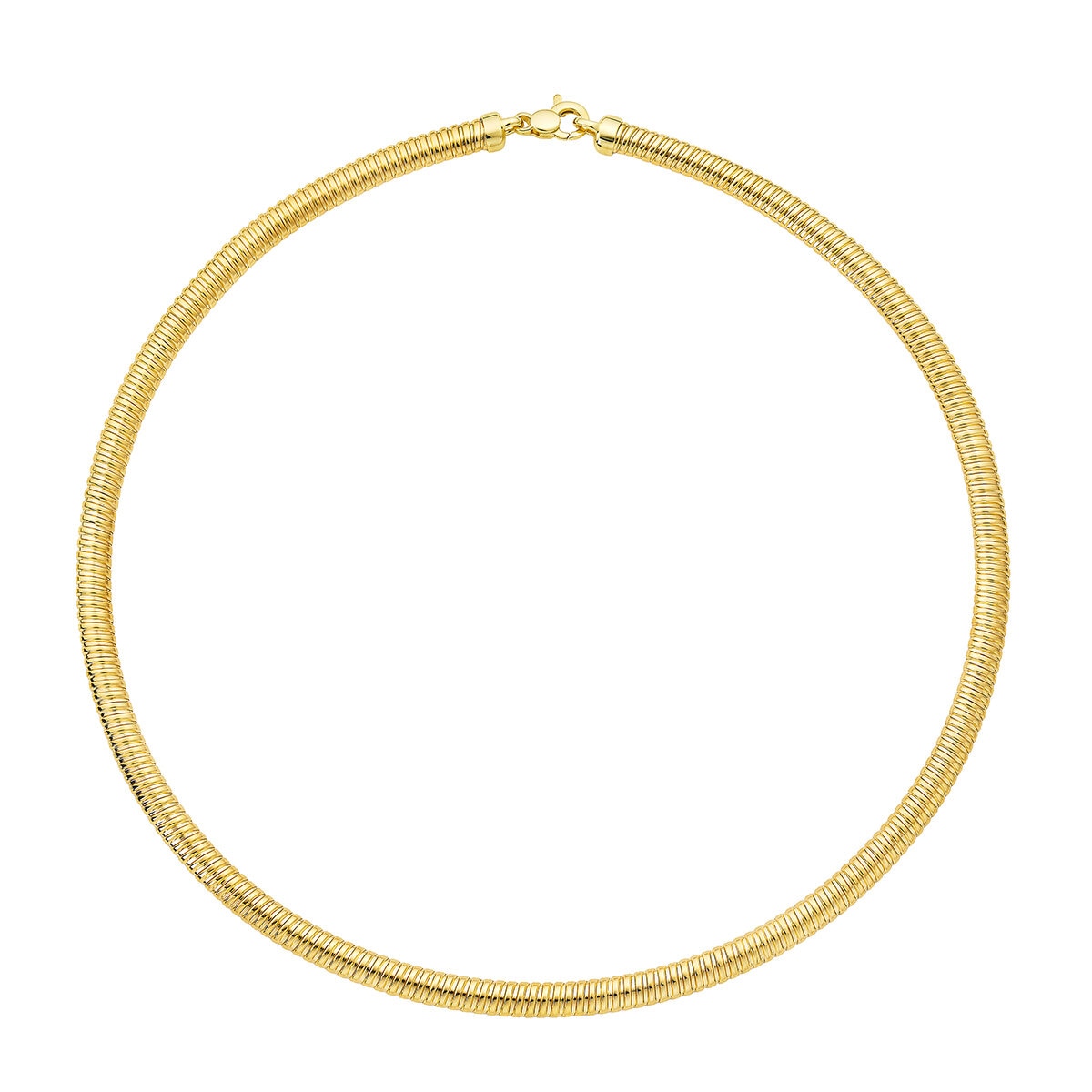 Cadena Tubogas, 45.72cm, Oro Amarillo 14K Cadena Tubogas, 45.72cm, Oro Amarillo 14K