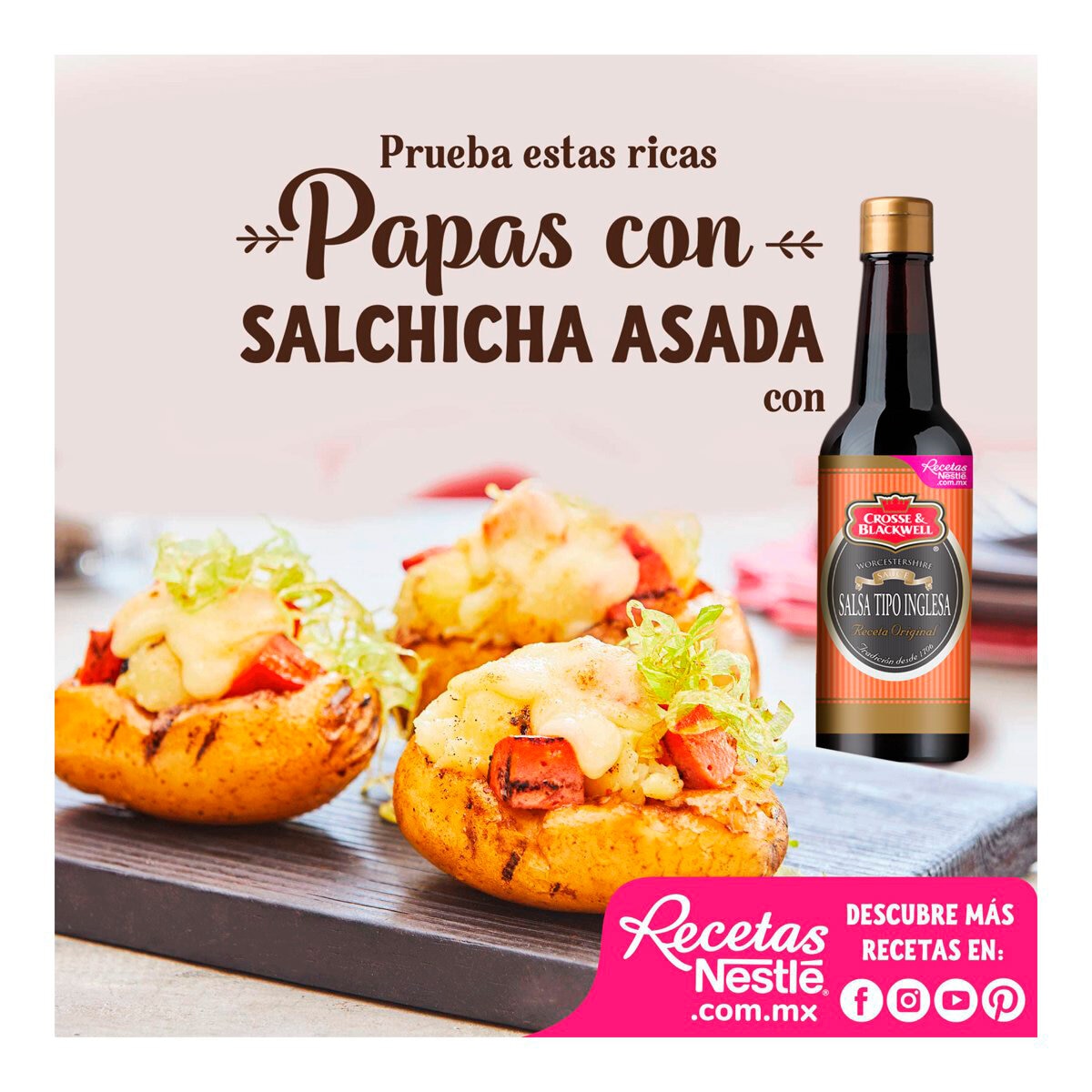 Crosse & Blackwell Salsa Tipo Inglesa 6 pzas de 145 ml Crosse & Blackwell Salsa Tipo Inglesa 6 pzas de 145 ml