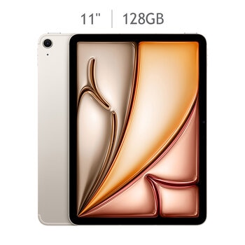 apple ipad air 11" chip m3 wi-fi + cellular 128gb blanco estelar