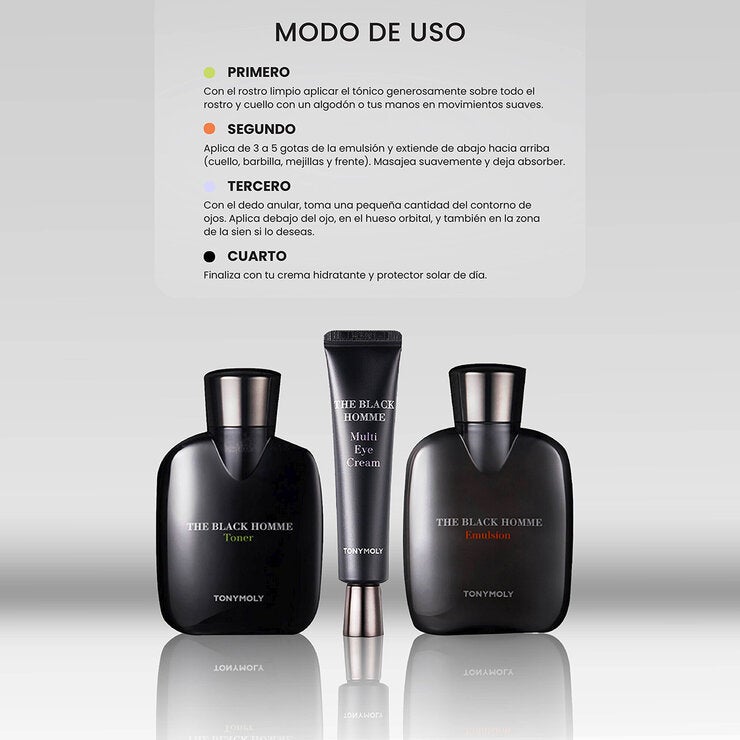 Tony Moly The Black Homme Set 3 pzas Tony Moly The Black Homme Set 3 pzas