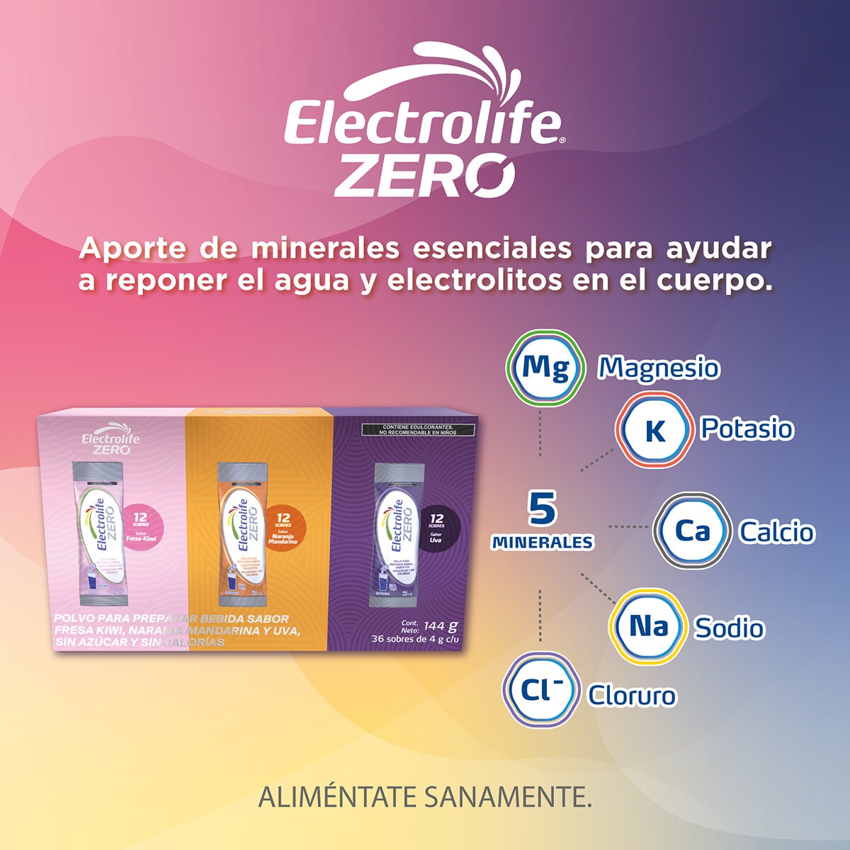 Electrolife Zero 36 Sobres de 4g c/u Electrolife Zero 36 Sobres de 4g c/u