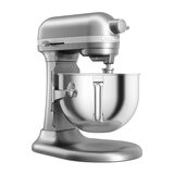 KitchenAid, Serie Professional 600, Batidora de pedestal con tazón elevable y batidor plano de borde flexible, 5.6 L, Plata