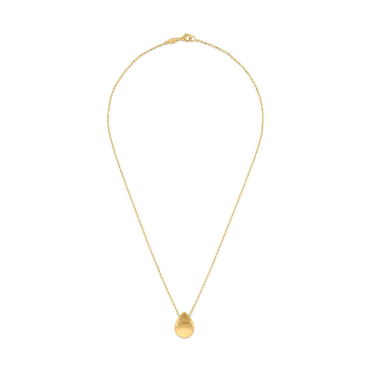 Collar, con Dije de Gota, Oro 14 K Collar, con Dije de Gota, Oro 14 K