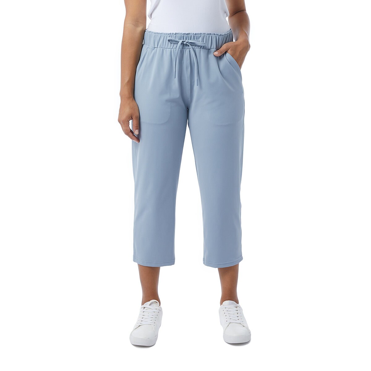 Chaps - Pantalón de Tela Doble para Mujer, Azul Marino (Capri Navy), 32 :  : Ropa, Zapatos y Accesorios