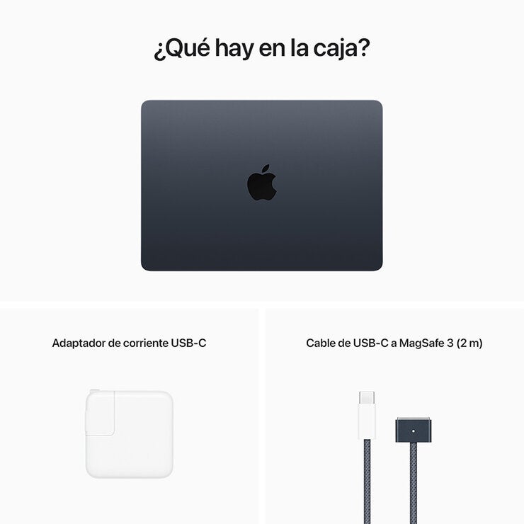 Apple MacBook Air 13" Chip M2 256GB Medianoche Apple MacBook Air 13" Chip M2 256GB Medianoche