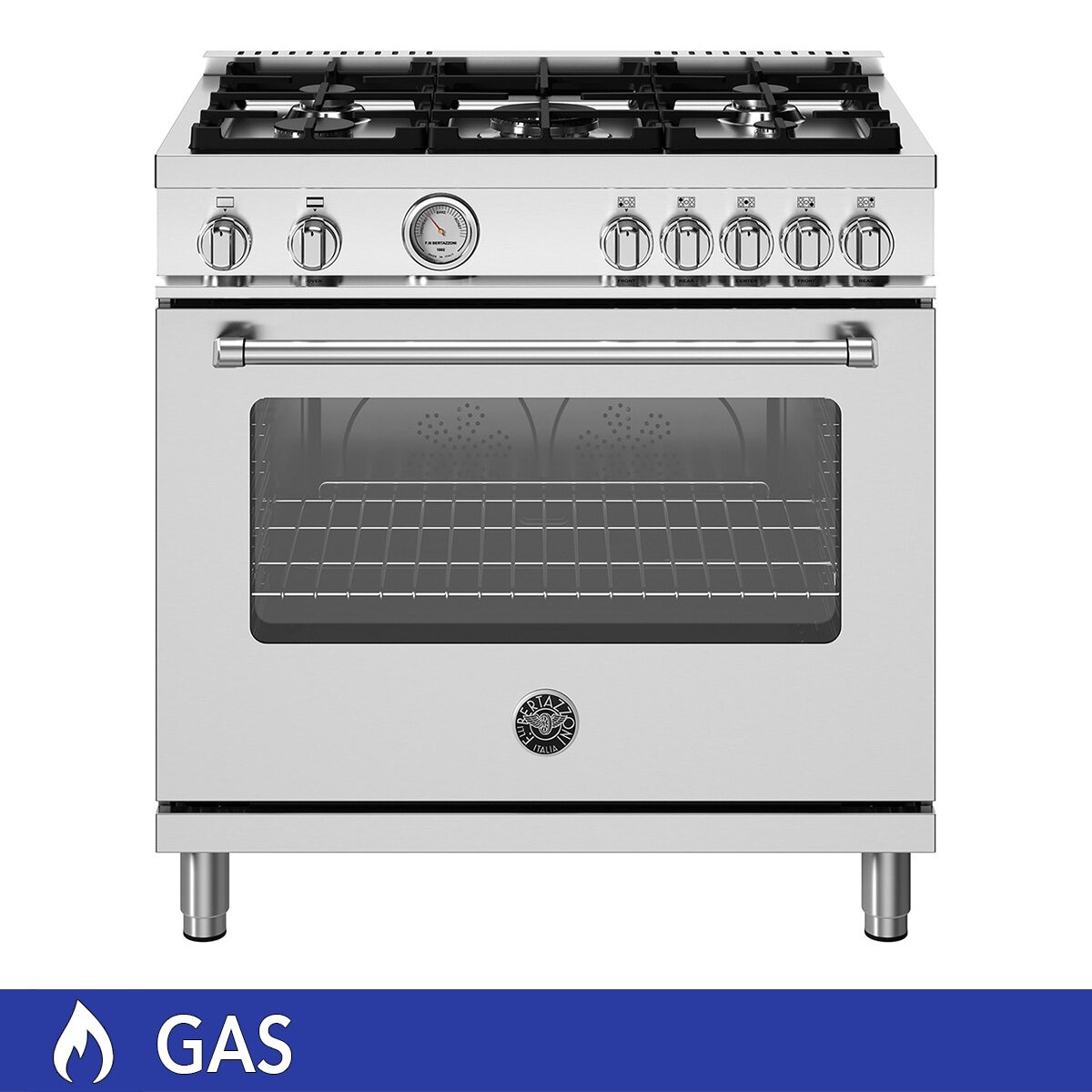 Bertazzoni Estufa de Gas 5 Quemadores 91 cm Bertazzoni Estufa de Gas 5 Quemadores 91 cm