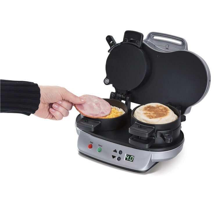 Hamilton Beach sandwichera doble para desayuno Hamilton Beach sandwichera doble para desayuno