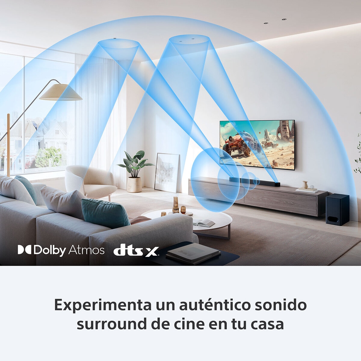 Sony Barra de Sonido de 3.1.2 Canales con Dolby Atmos y DTS:X con Subwoofer Inálambrico HT-B600//Z LA9 Sony Barra de Sonido de 3.1.2 Canales con Dolby Atmos y DTS:X con Subwoofer Inálambrico HT-B600//Z LA9