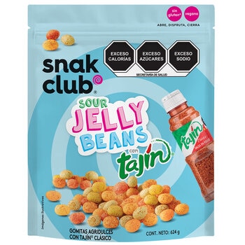 snak club jelly beans agridulces con tajín 624 g