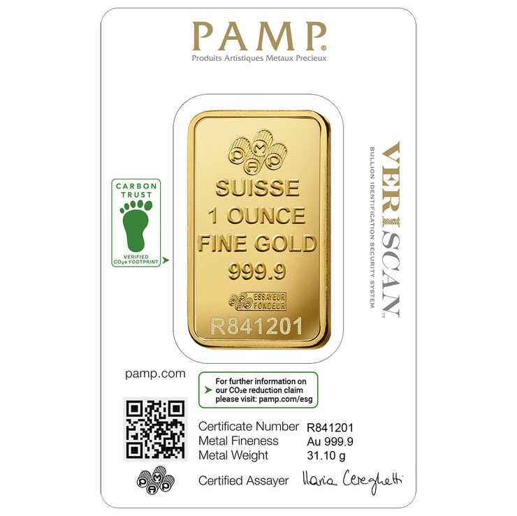 Lingote de Oro 1 oz PAMP Lady Fortuna Lingote de Oro 1 oz PAMP Lady Fortuna