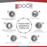 International Door Supply, Puerta de Alta Seguridad Santa Lucia con Fijo Derecha