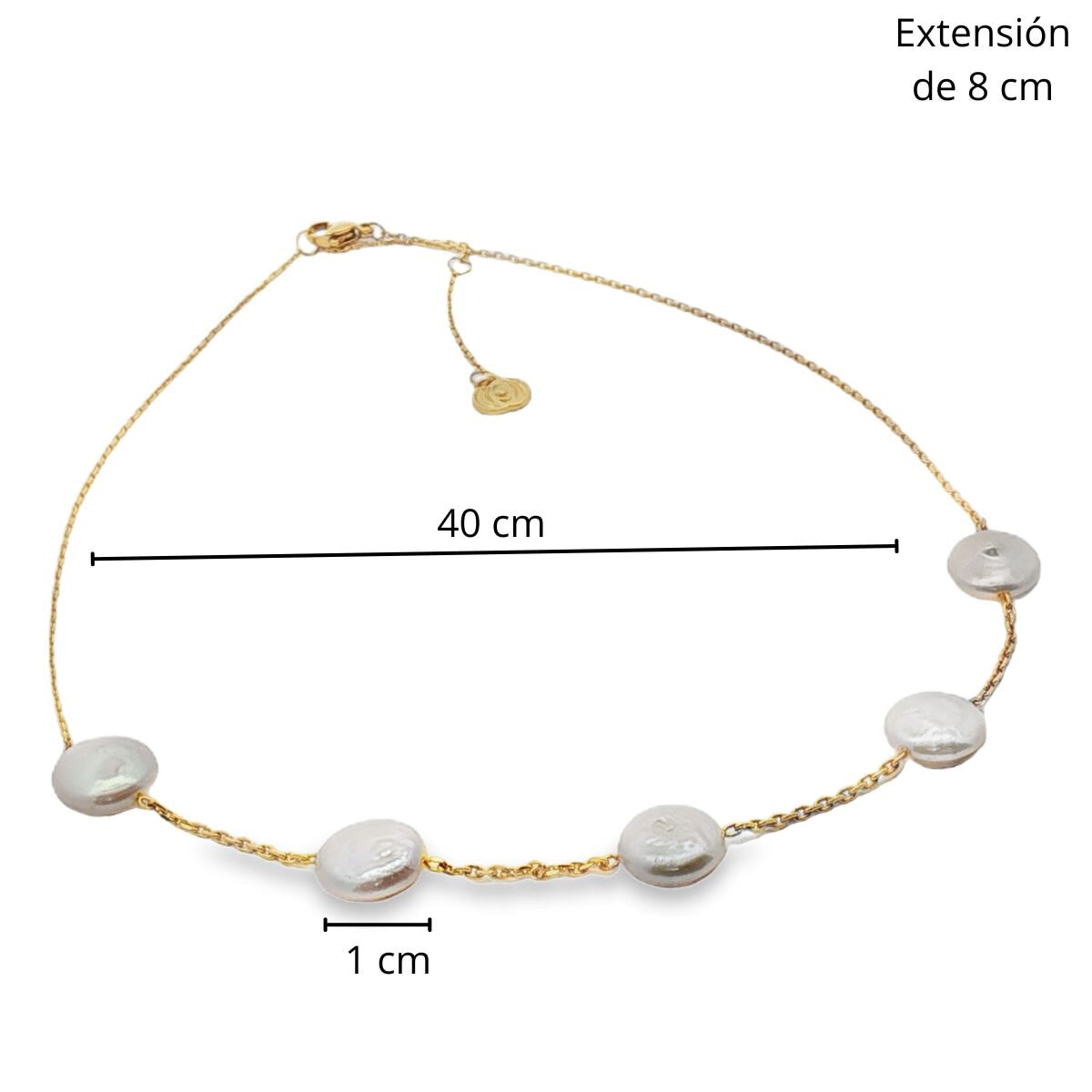 Mayfer, Collar en Aleación de Metal, con Perlas Naturales para Dama Mayfer, Collar en Aleación de Metal, con Perlas Naturales para Dama