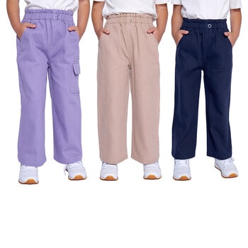 Pekkle Pantalones 3 piezas para Niños y Niñas Varias Tallas y Colores