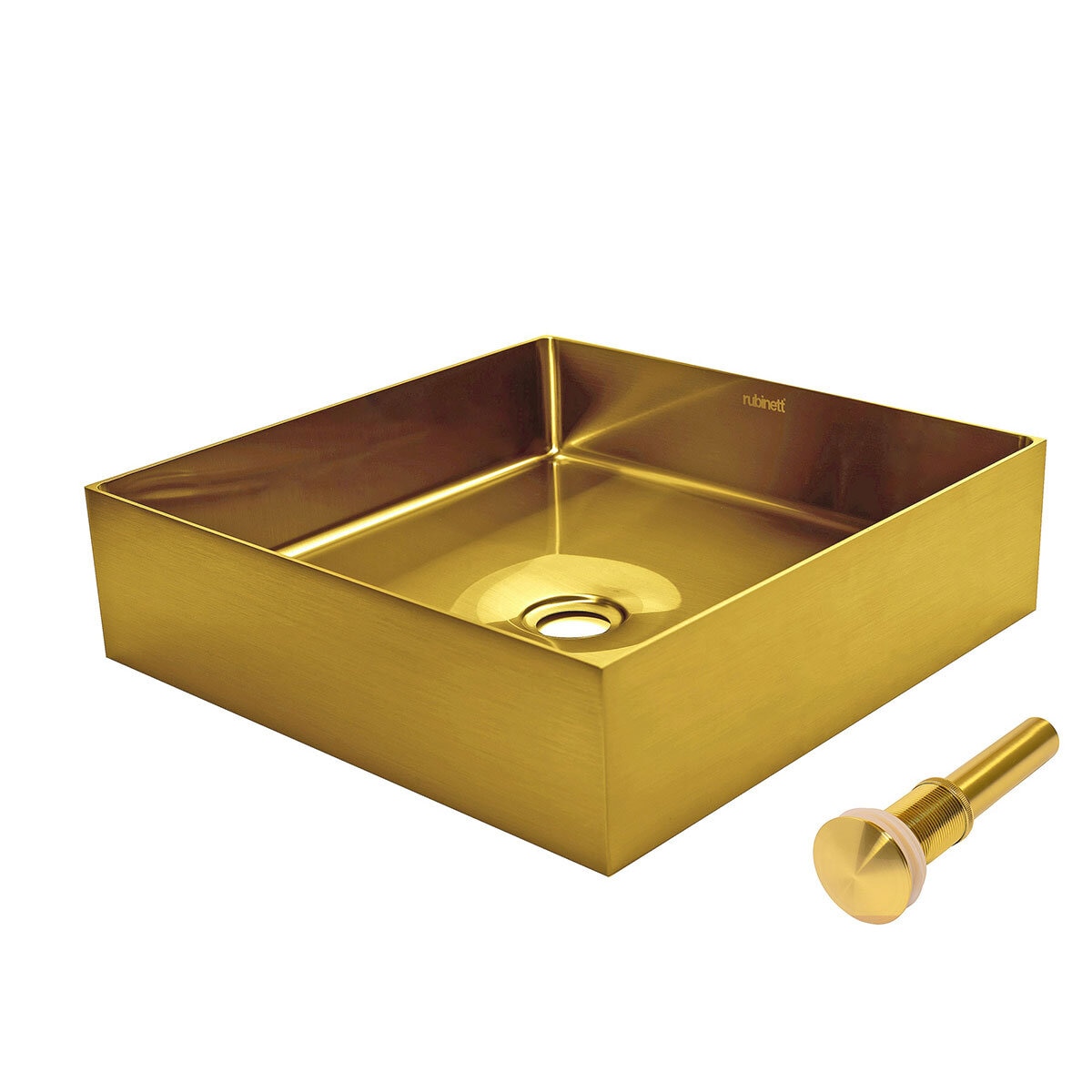 Grifo Monomando De Baño Para Lavabo Ovalin Rubinett Dorado