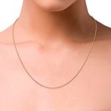 Collar, Oro Amarillo de 14kt, 55.88cm