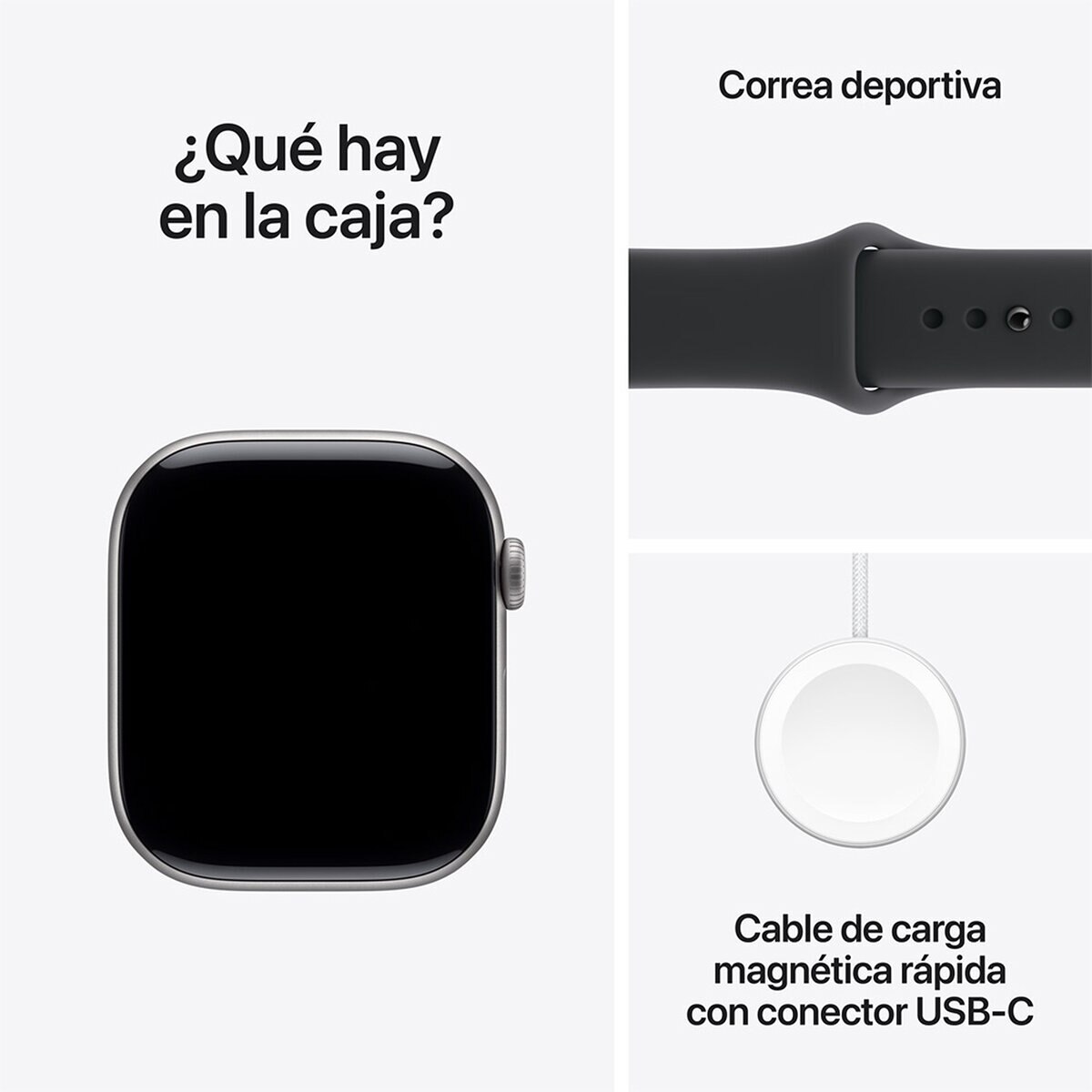 Apple Watch Series 11 (GPS + Celular) 46mm Aluminio Gris Espacial + Correa Deportiva Negra - Talla S/M Apple Watch Series 11 (GPS + Celular) 46mm Aluminio Gris Espacial + Correa Deportiva Negra - Talla S/M