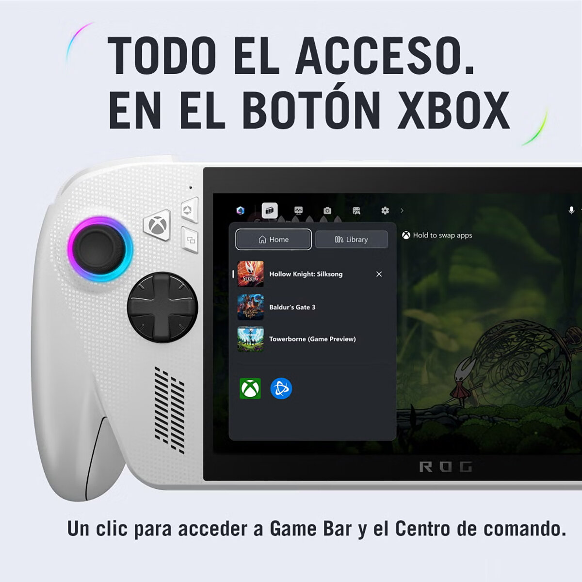 ASUS ROG Xbox Ally Consola Portátil 7" Full HD AMD Ryzen Z2 A 16GB 512GB SSD ASUS ROG Xbox Ally Consola Portátil 7" Full HD AMD Ryzen Z2 A 16GB 512GB SSD