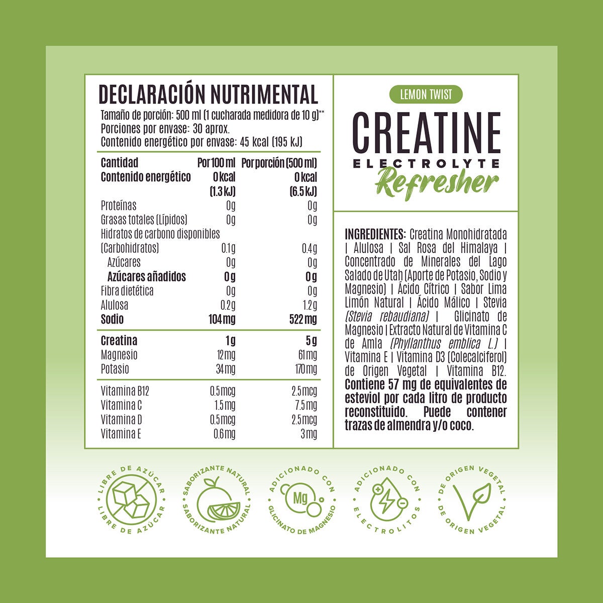 Birdman Creatina Refresher Limón 2/300 g Birdman Creatina Refresher Limón 2/300 g