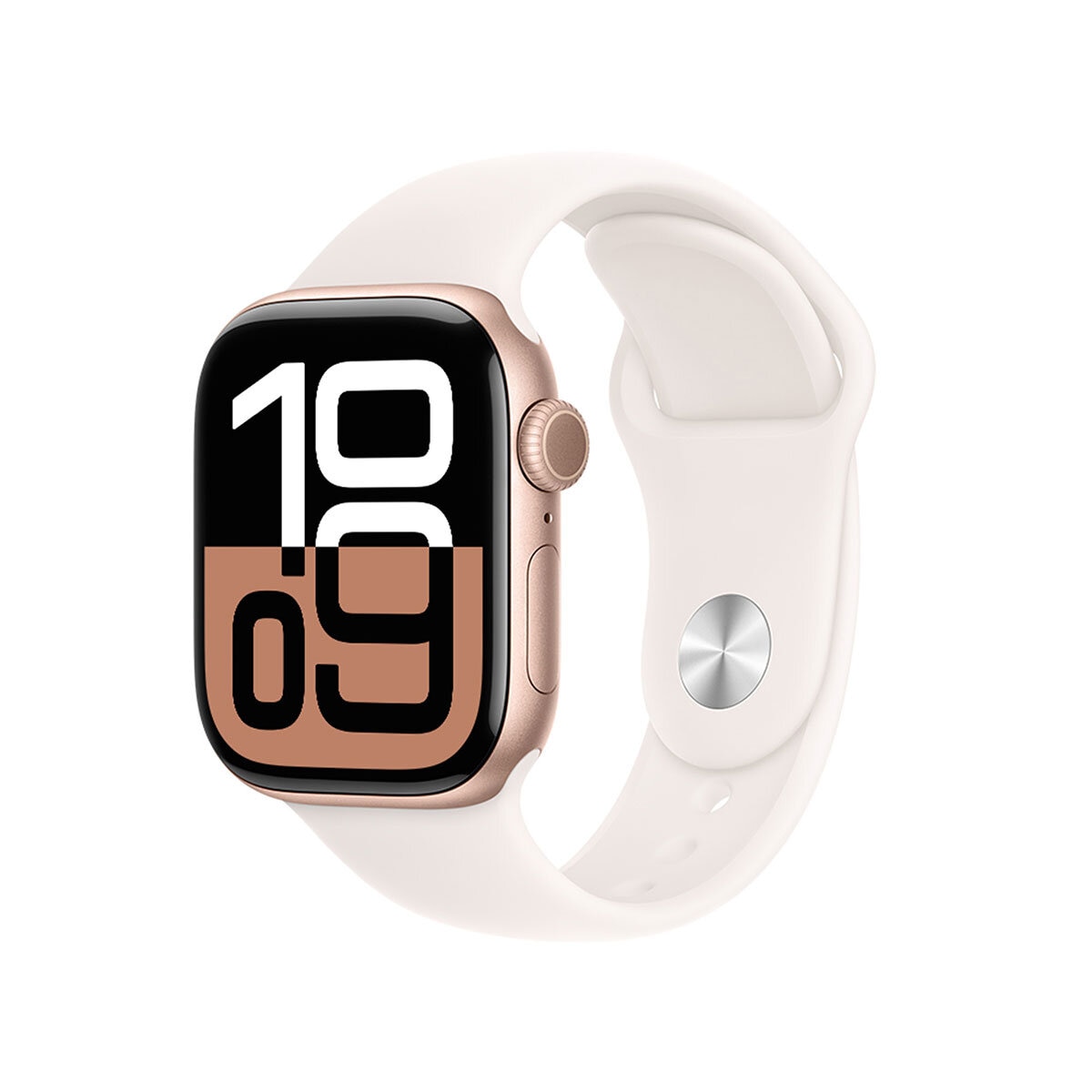 Apple Watch S10 (GPS) Caja de aluminio oro rosa 42mm con correa deportiva rosa rubor