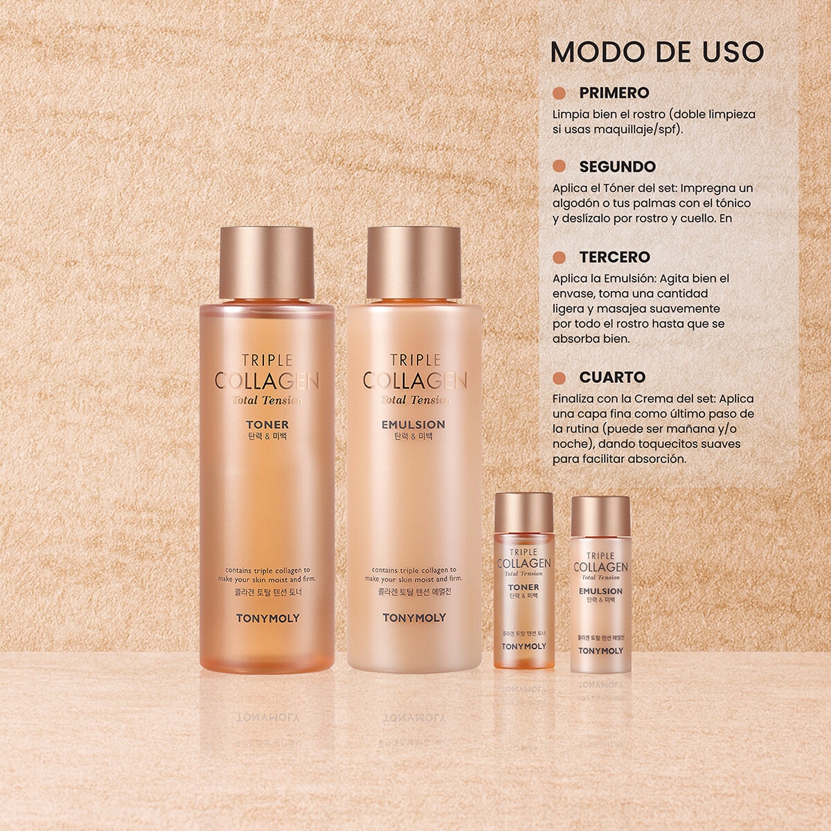 Tony Moly Set Triple collagen Total Tension Tony Moly Set Triple collagen Total Tension