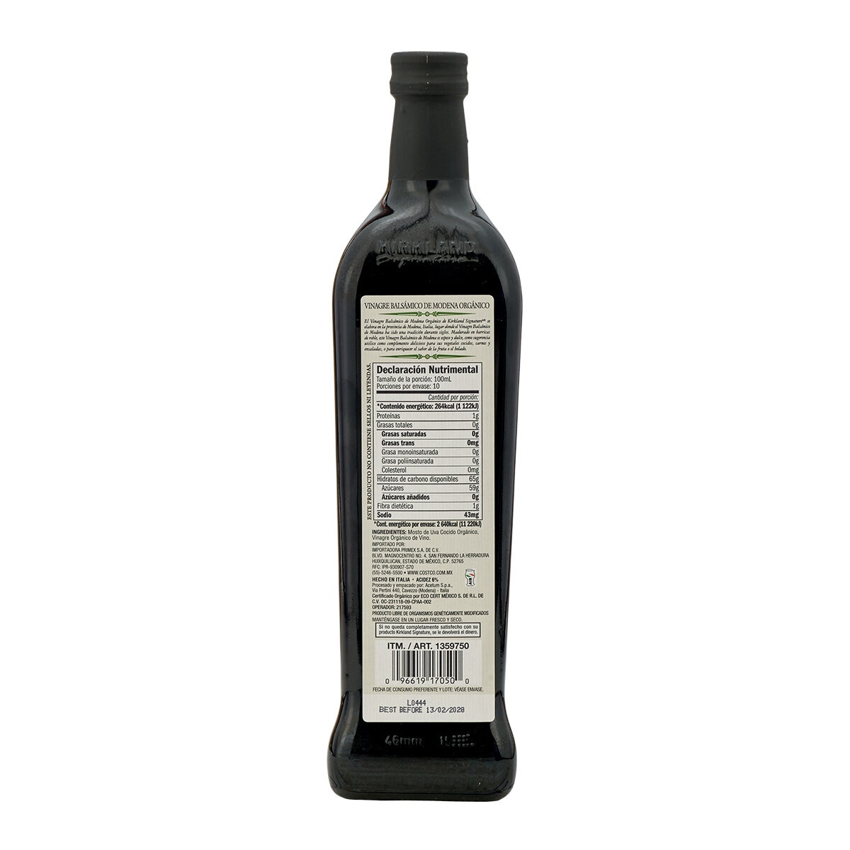 Kirkland Signature Vinagre Balsámico Orgánico 1 l