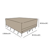 Seasons Sentry Funda para Set de Muebles de Jardín con Mesa Rectangular Seasons Sentry Funda para Set de Muebles de Jardín con Mesa Rectangular
